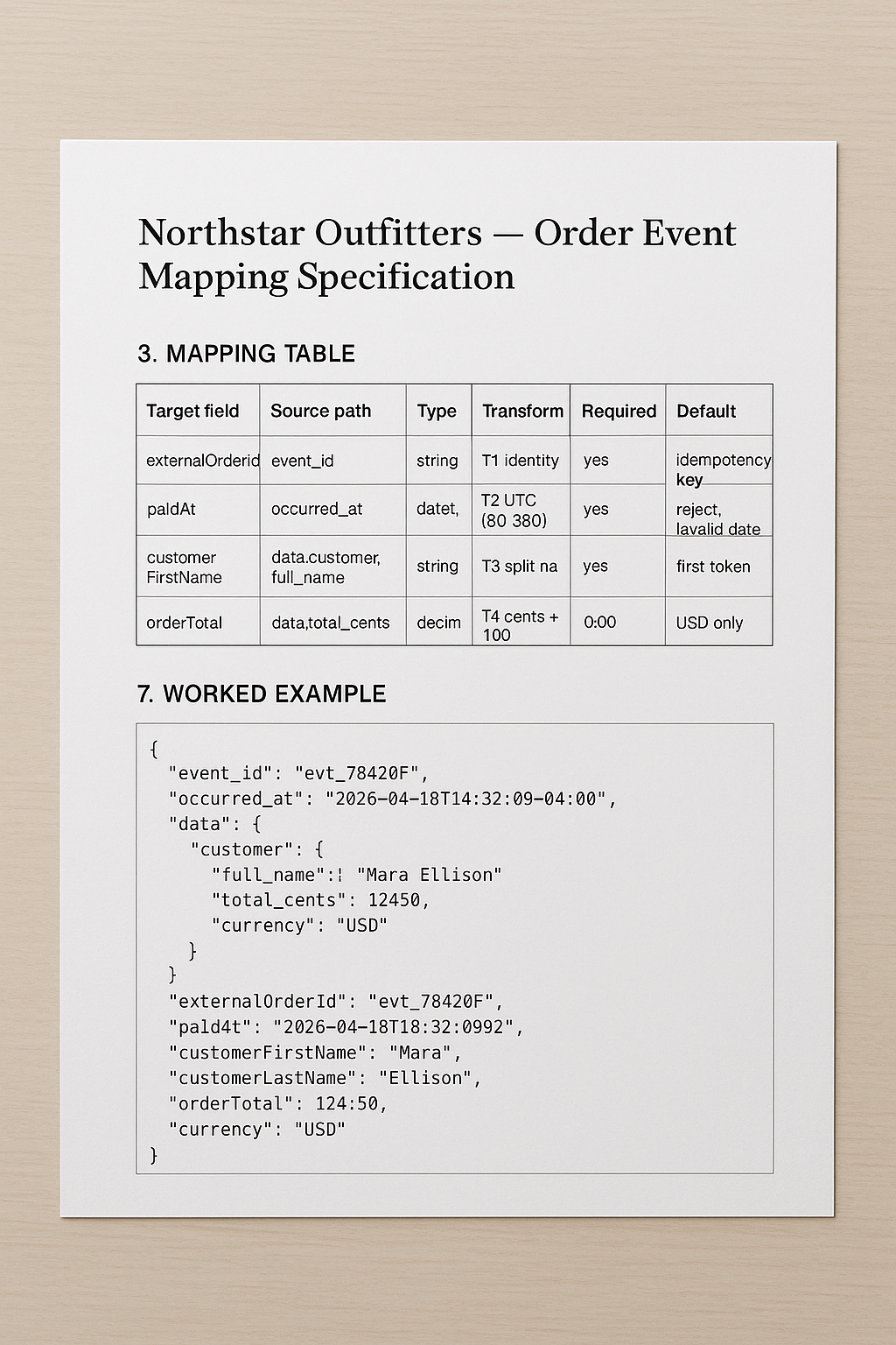Webhook Payload Mapper
