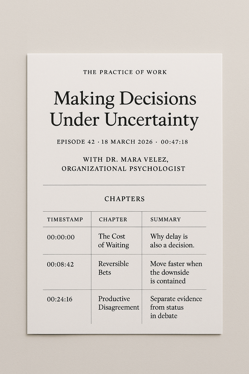 Podcast Show Notes Writer