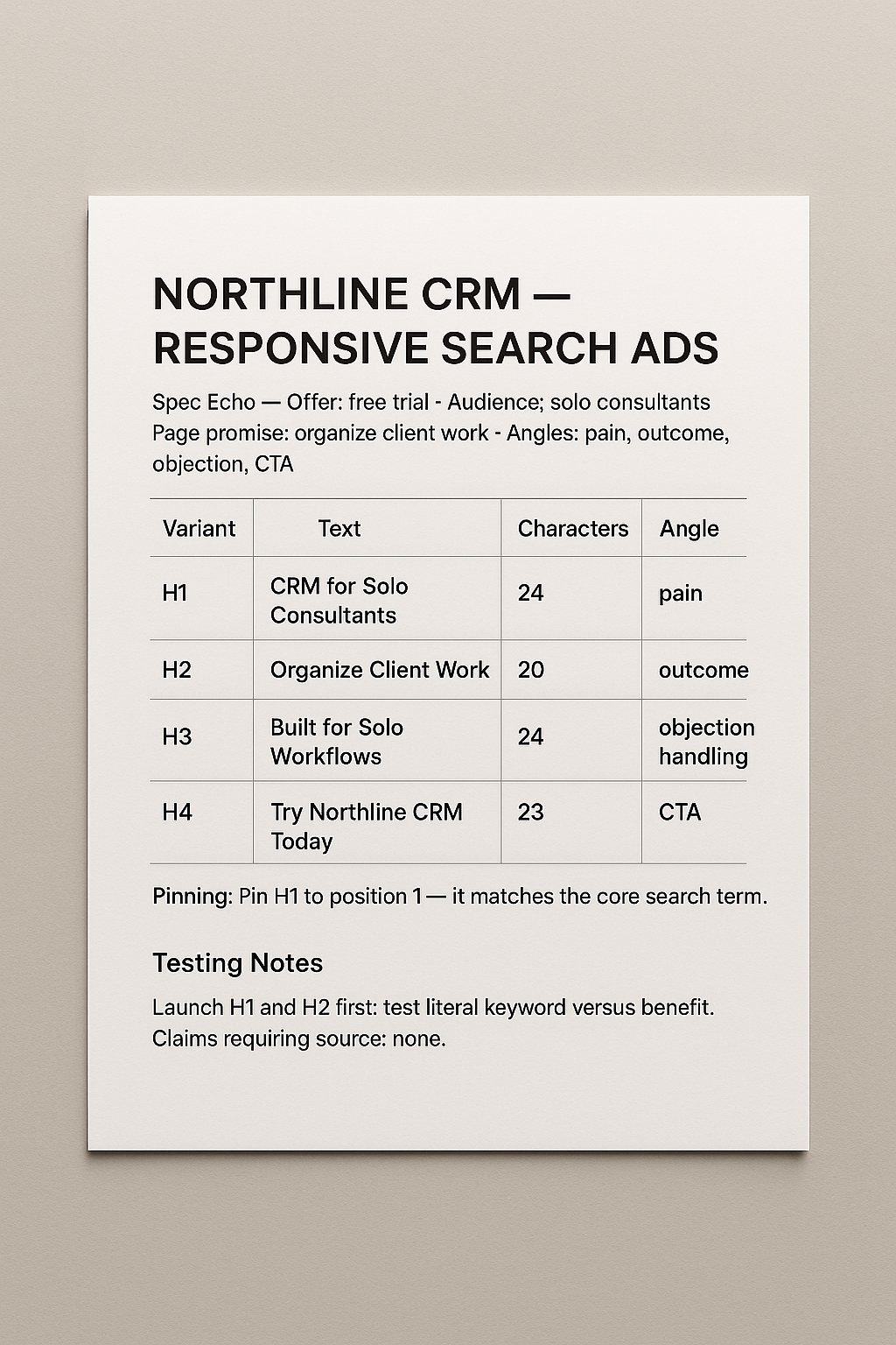 Ad Copy Generator