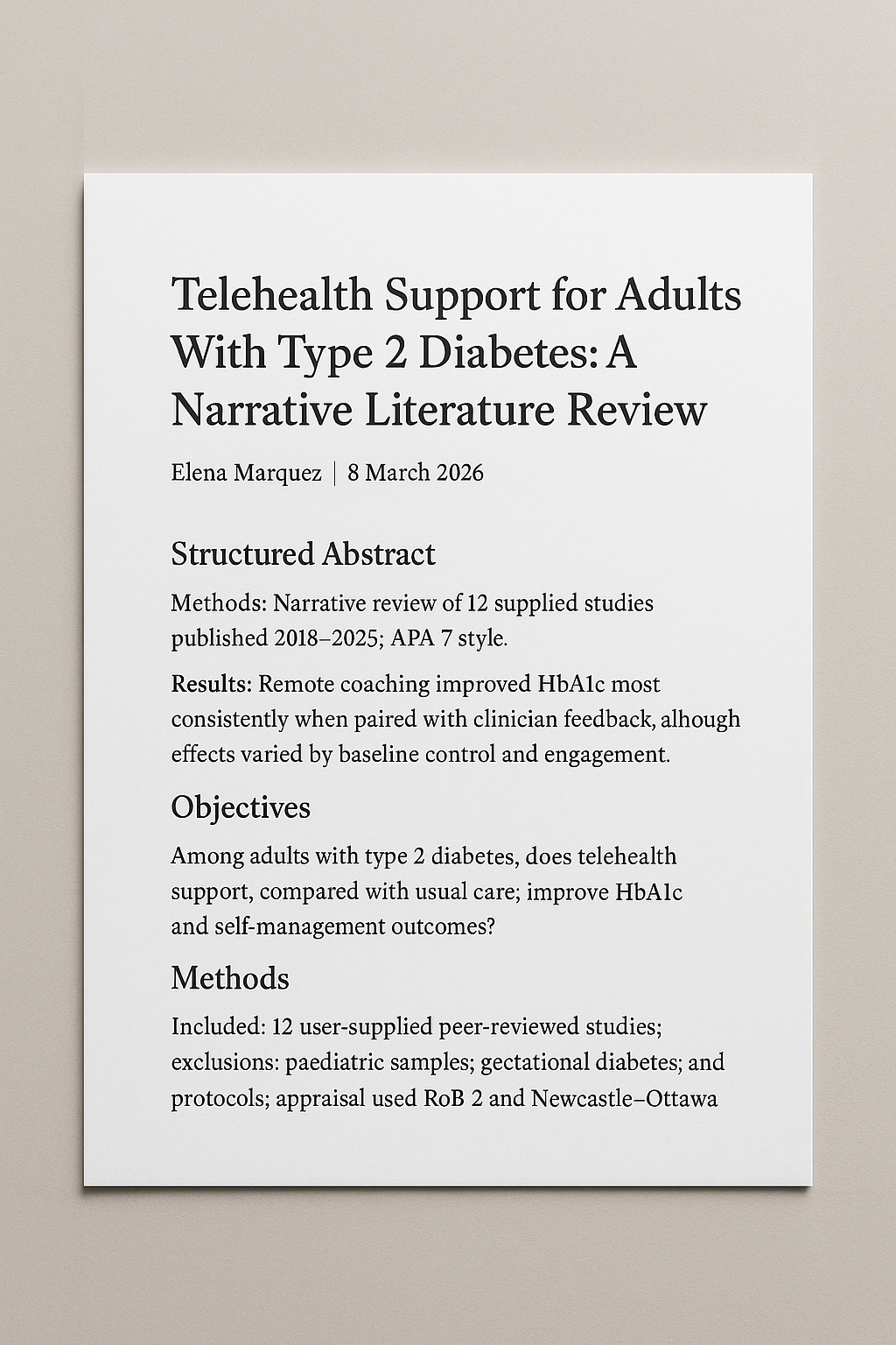 Literature Review Writer