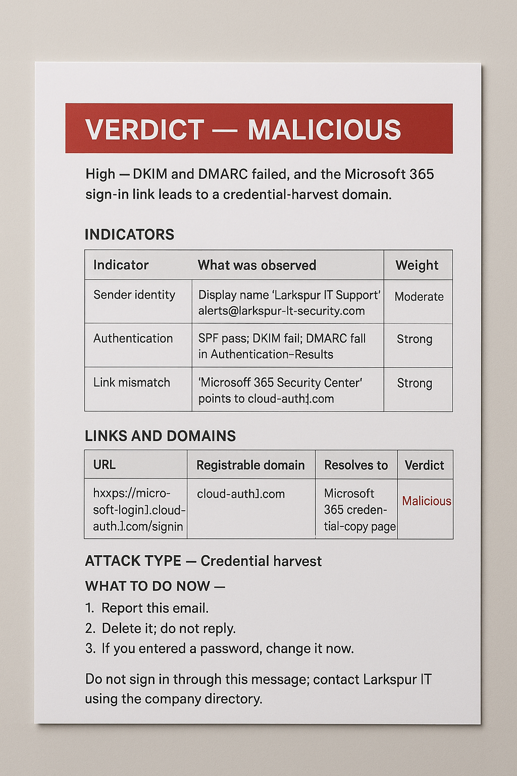 Phishing Email Analyser
