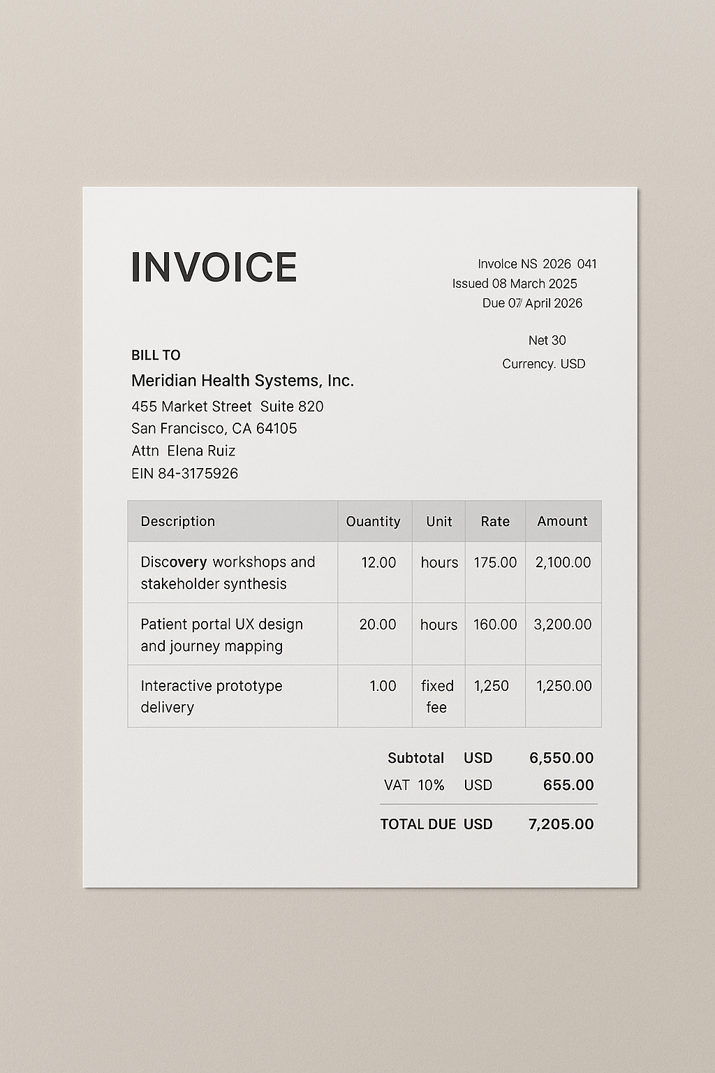 Invoice Builder